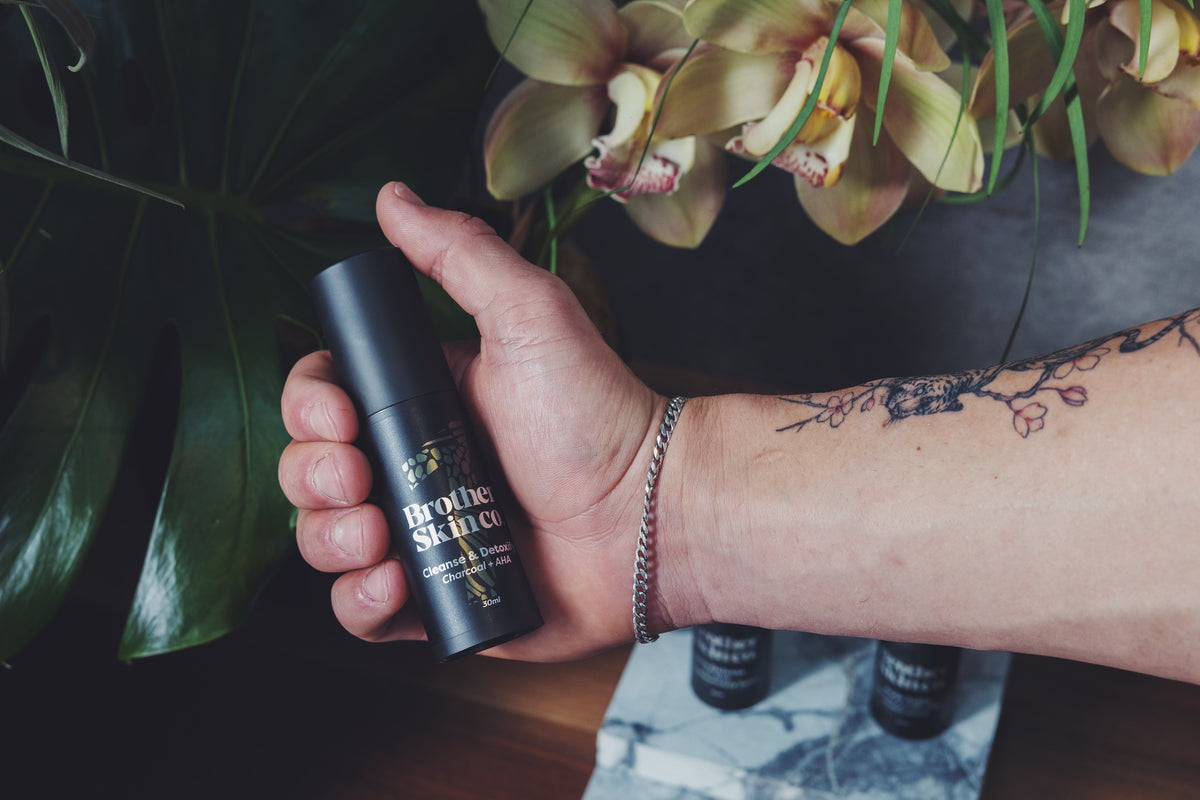 Acne System by Brother Skin Co, four step men's skincare for breakouts and oily skin
