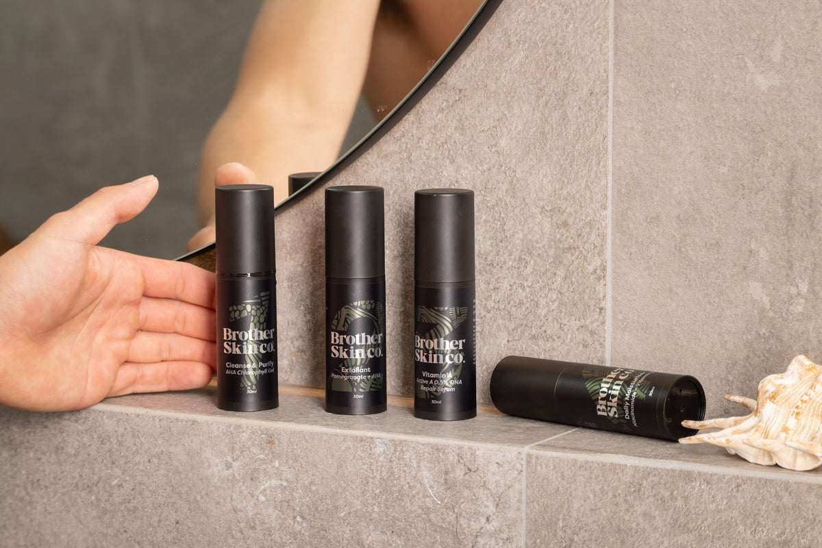 Exfoliant by Brother Skin Co, AHA and BHA exfoliator for men