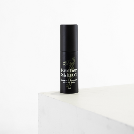 Cleanse & Detoxify by Brother Skin Co, men's activated charcoal face wash