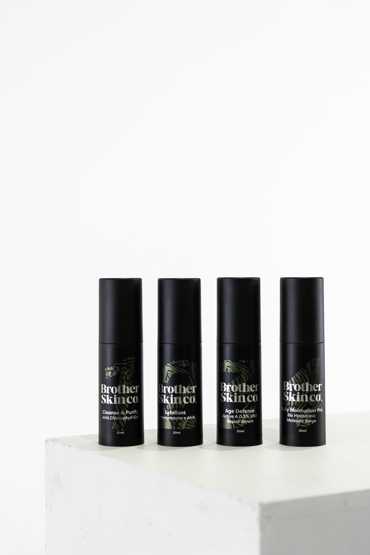 Anti-Ageing System by Brother Skin Co, four step men's skincare for lines and dull skin