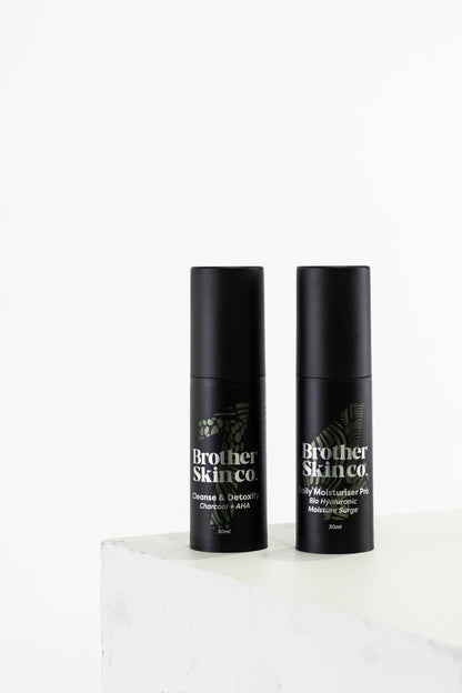 The Basics: Oily Skin by Brother Skin Co, two step men's skincare for oily skin