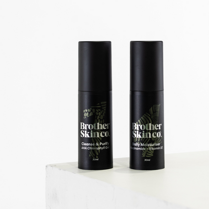 The Basics: Normal to Dry Skin by Brother Skin Co, two step men's skincare