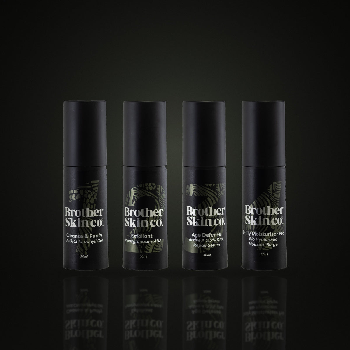 Anti-Ageing System by Brother Skin Co, four step men's skincare for lines and dull skin