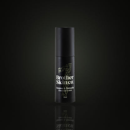 Cleanse & Detoxify by Brother Skin Co, men's activated charcoal face wash