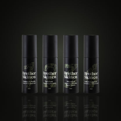 Daily System by Brother Skin Co, four step men's skincare routine