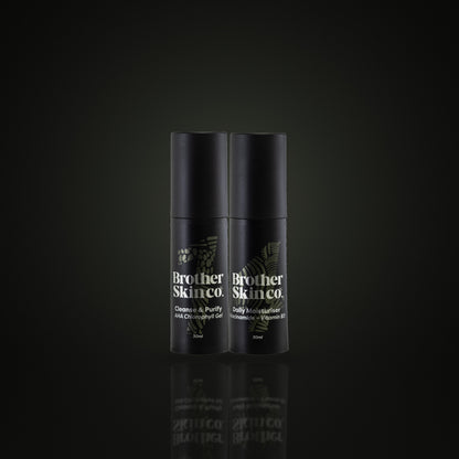 The Basics: Normal to Dry Skin by Brother Skin Co, two step men's skincare